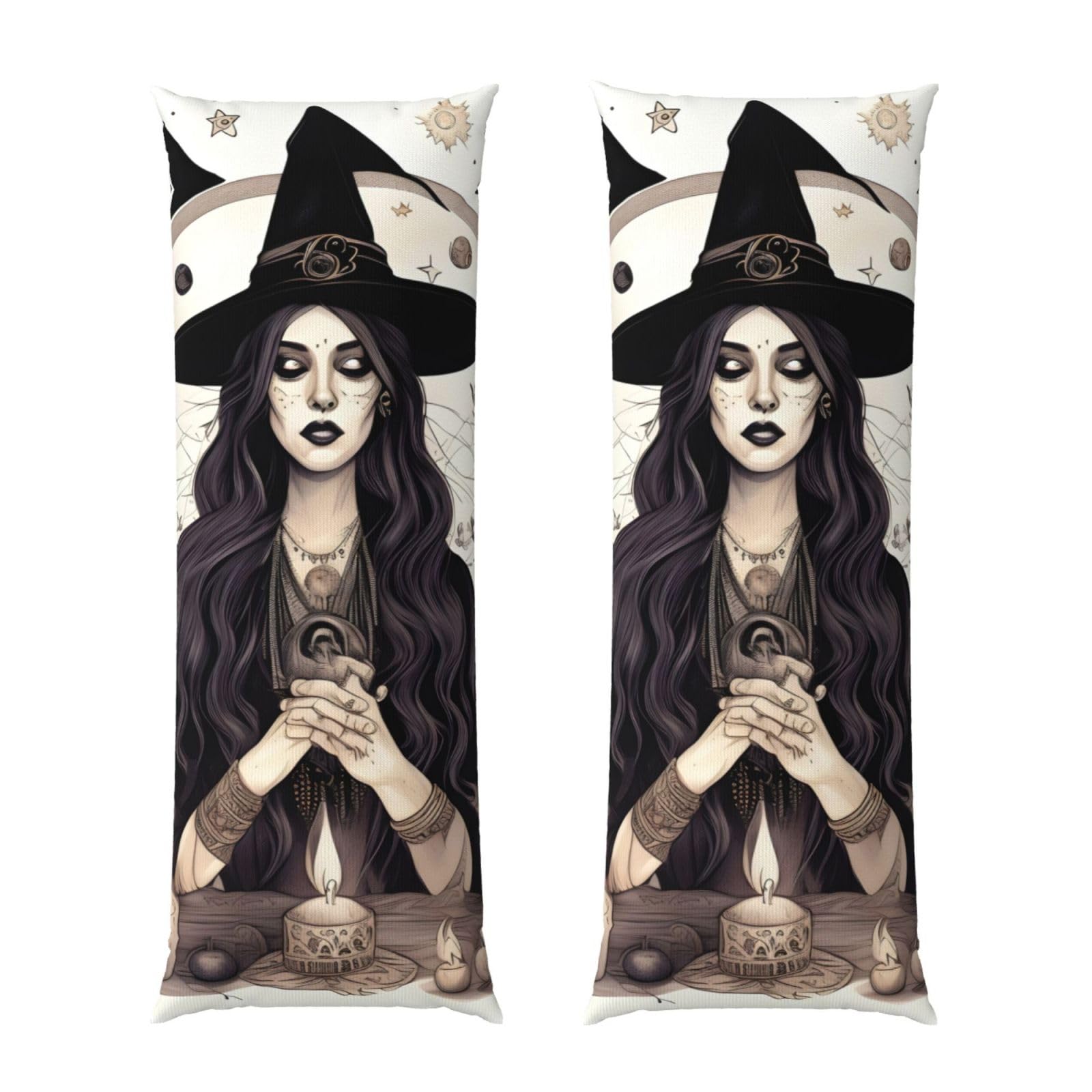 Housse de coussin sorcière magique bohème ultra doux grand format