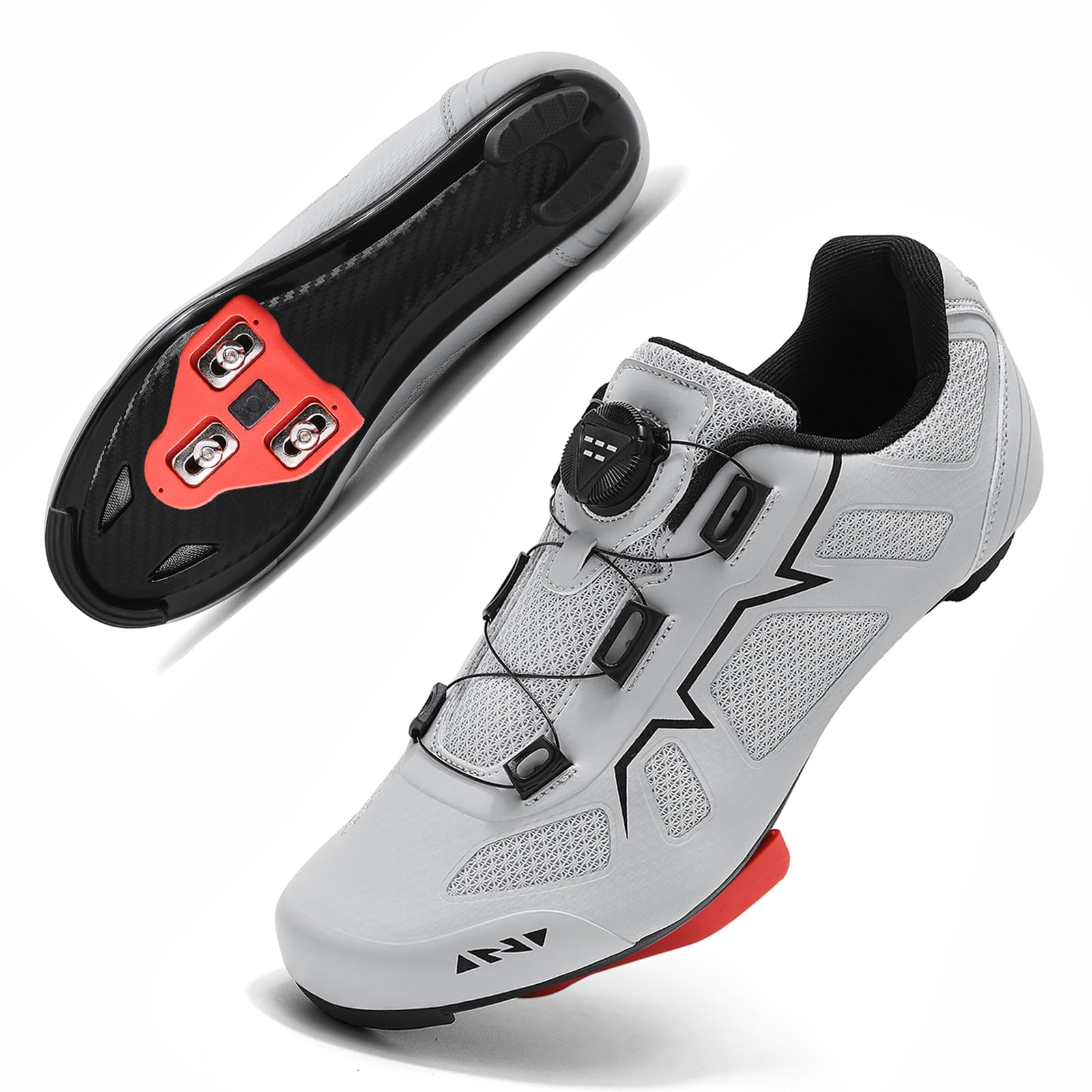 Fahrradschuhe Herren Damen Rennradschuhe SPD SPD-SL Look Kompatibel Atmungsaktiv Leicht Spin Klickschuhe