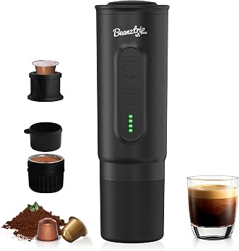 Portable Electric Espresso Maker   20Bar, Self-heating, USB-C, Compatible with NS Capsule & Ground Coffee, Mini Espresso Machine for Camping, RV, Hiking & Office, Ideal Gifts for Men