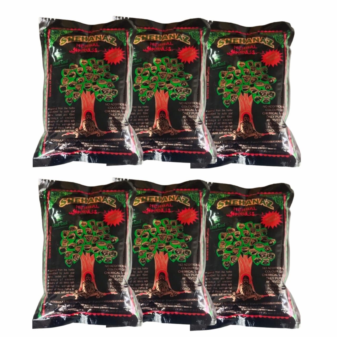 Shehanaz Herbal Henna, 150g (Pack of 6), For Hair Growth, Anti-Dandruff, Natural Brown Colour, Conditioning-image-27