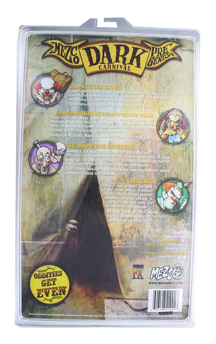 Amazon.com: Mezco Toyz Llc Dark Carnival: Stitches the Clown