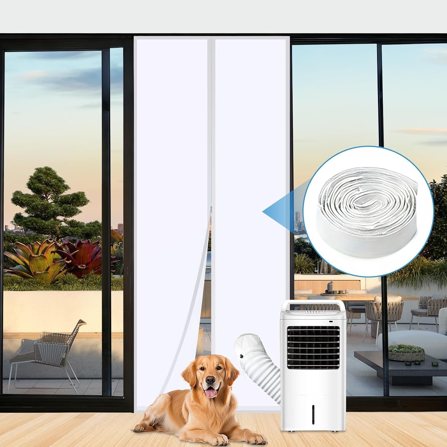 Universal Sliding Door Seal Kit for Portable Air Conditioner & Dryer