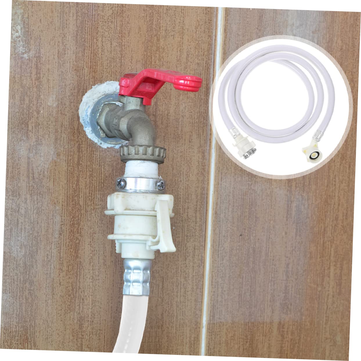 SEWACC 2stücke Zulaufschlauch für Waschmaschine aus Pvc Hochdruckfest und Langlebig Passend für Waschmaschinen Einfache Installation mit Gewindeadapter