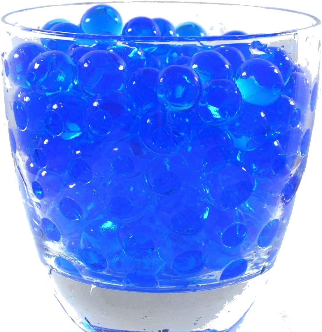 Bundle: Cosmo Beads Brand; Premium Water Pearl Gel Beads - Great for Wedding Centerpieces Makes About 12 Gallons - 1 Pound (2-8oz. Bag) (Blue)