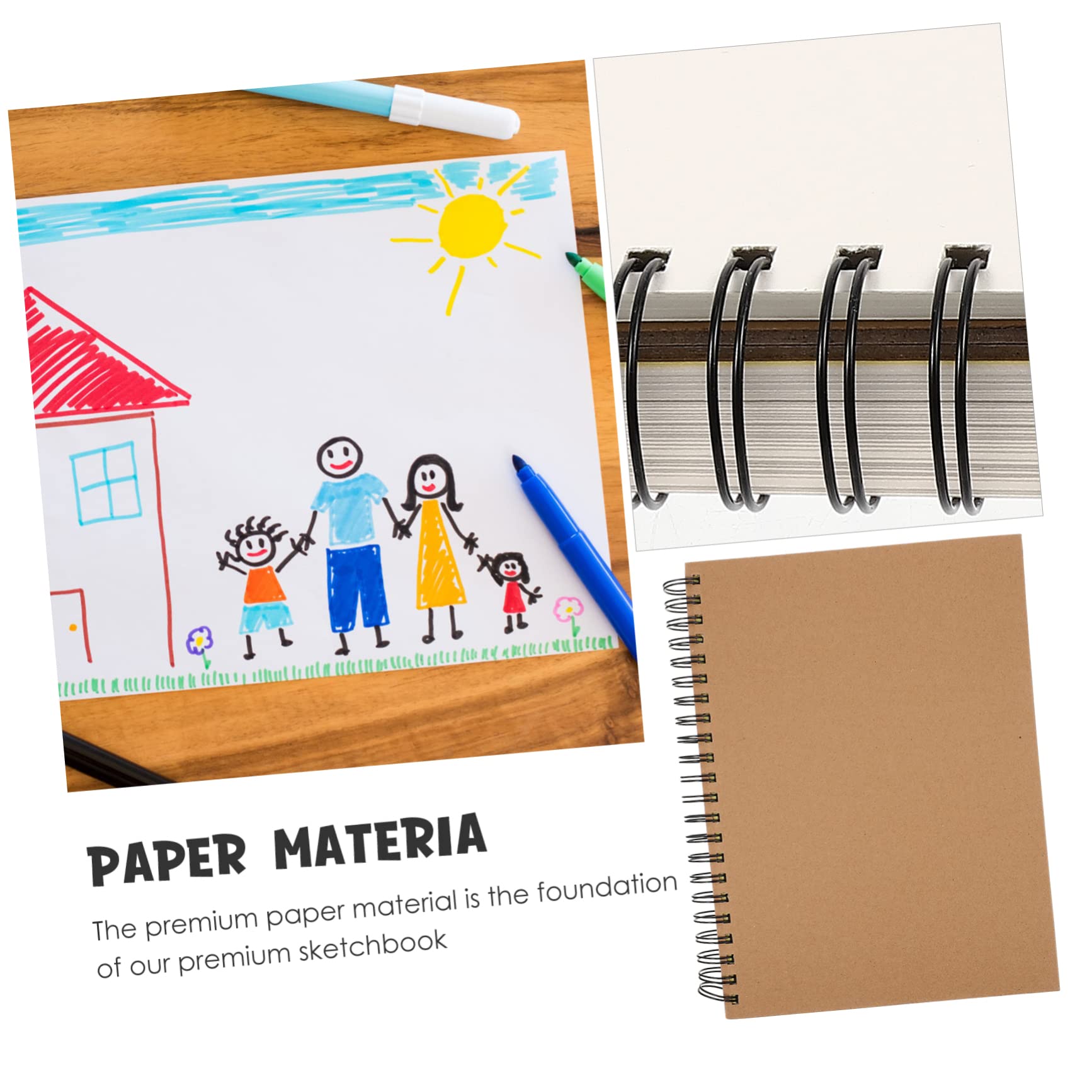 SHINEOFI Carnets De Croquis De Style Simple Pour Étudiants De Peinture à Spirale Cahiers Vierges Pour Dessin Et Peinture