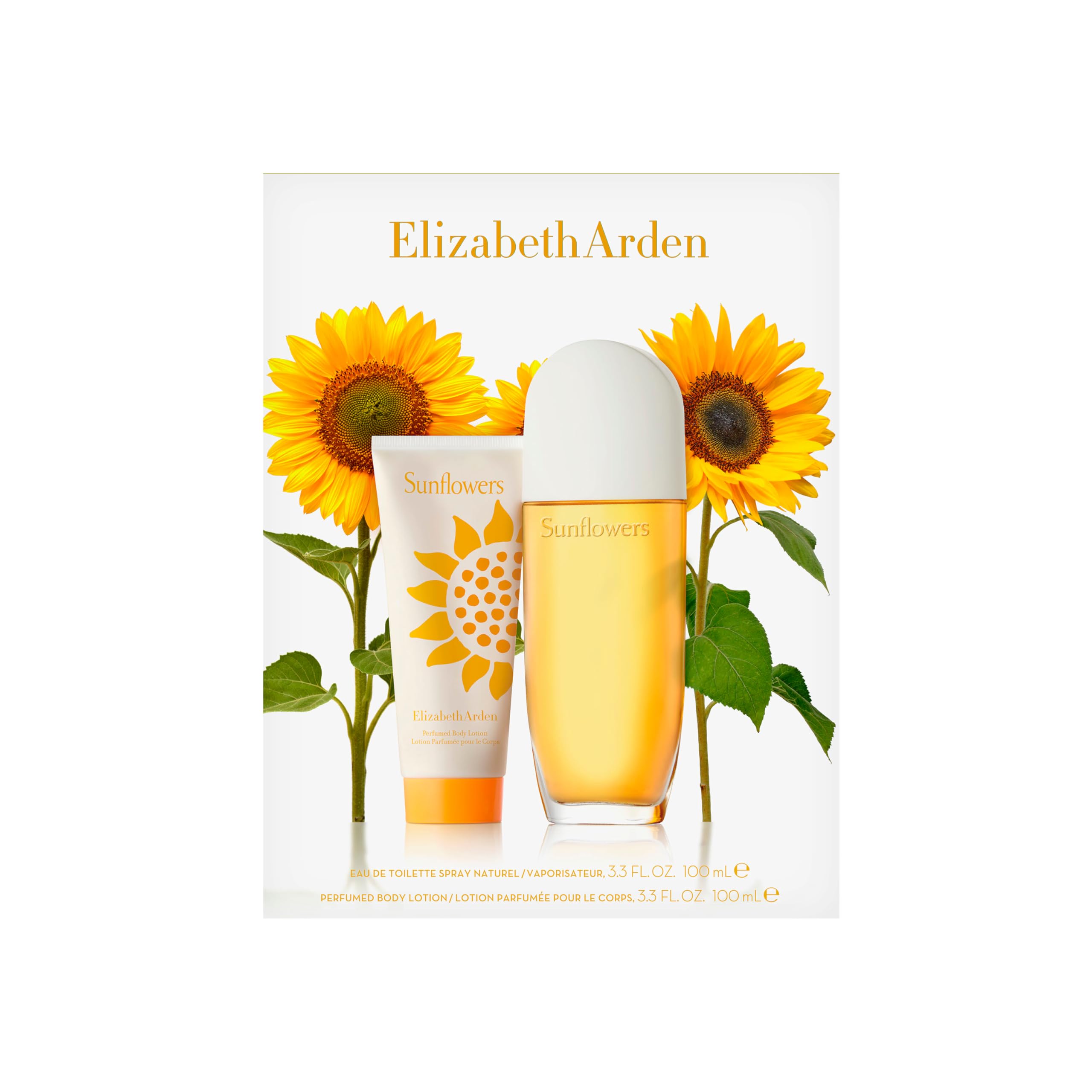 Elizabeth Arden - Set: Eau de Toilette Sunflowers, Profumo Floreale e Fruttato, 100ml + Crema Corpo Profumata 100ml, Regalo per Donne
