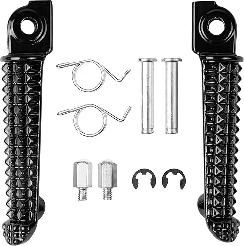 Miniatura 4 de Estriberas delanteras para Yamaha YZF R1 1998-2023, R1S R1M 2015-2023, R6 1999-2020, R6S 2003-2009 (delantero-negro)