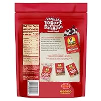 Vista 3 de Sun-Maid - Pasas cubiertas de yogur de vainilla - (Paquete de 12) Bolsa resellable de 8 onzas - Bocadillo de fruta disecada cubierta de yogur