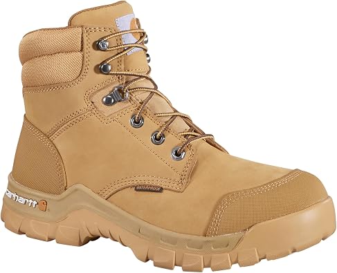 Carhartt Mens CMF6380 Rugged Flex Six Inch Waterproof Work Boot