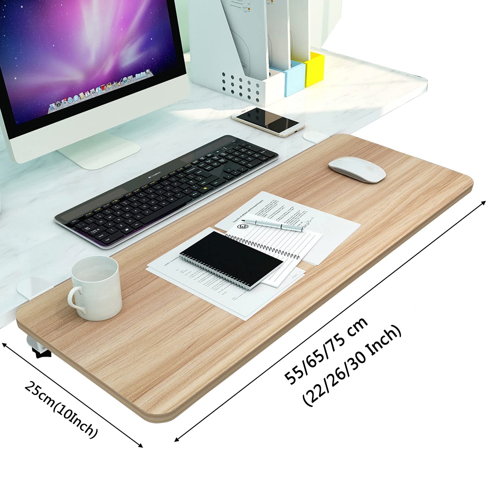 2 Stück Ergonomische Schreibtisch Armauflage, 180° Drehbare