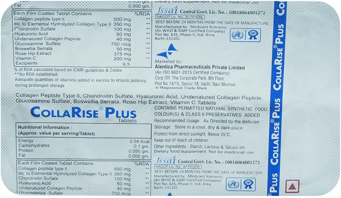 Collarise Plus - Strip of 10 Tablets
