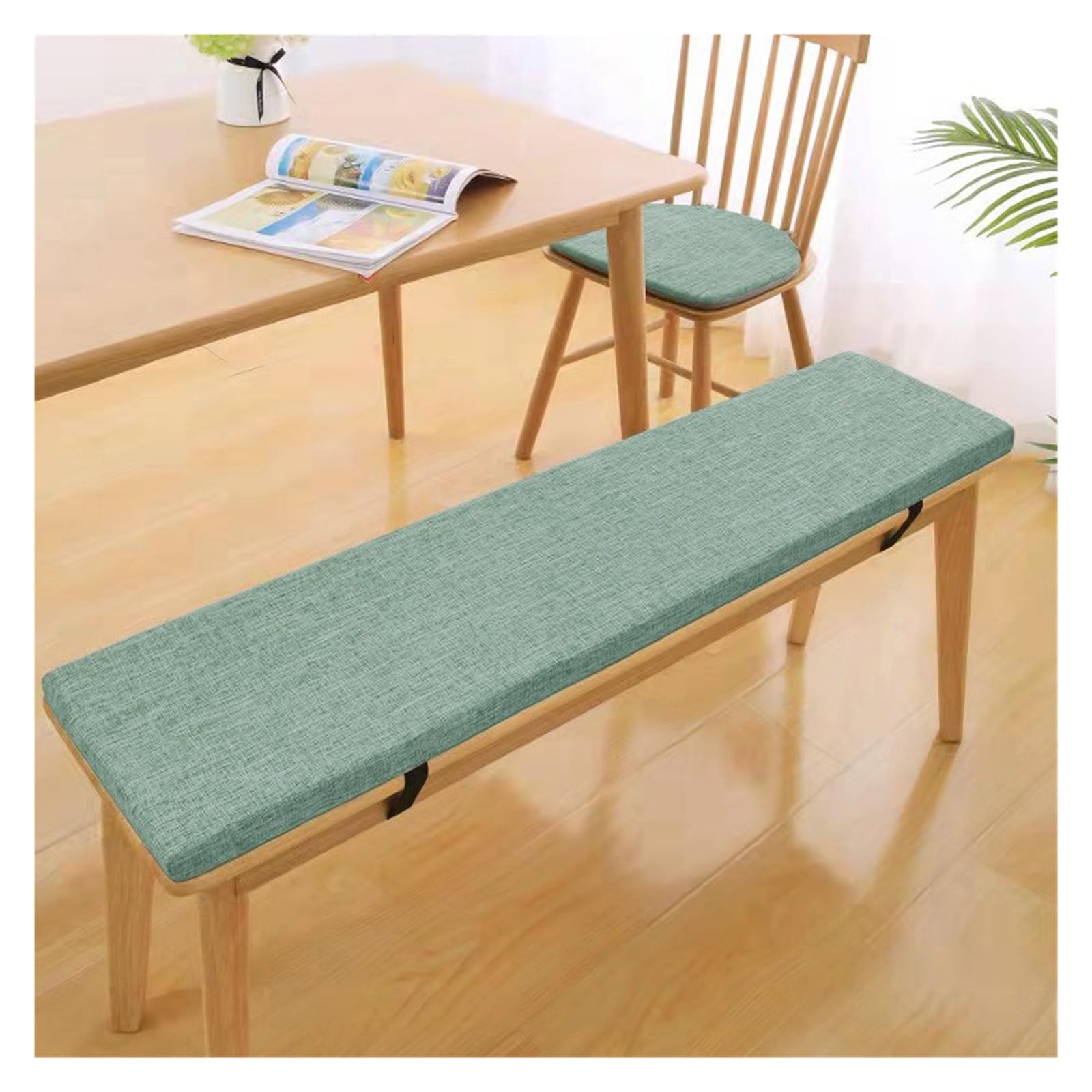 MCOSU Bench Cushions for Outdoor/Indoor Furniture 48/46/50inch Patio Furniture Cushions Bench Seat Cushion Window Cushions Chair Cushions (Color : @4, Size : 140x45cn/55x17.7in)