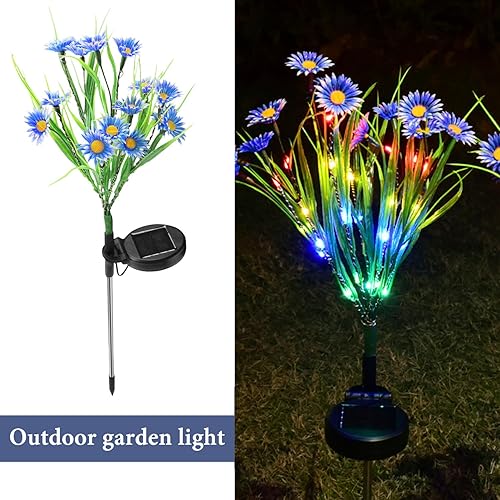 Miniatura 2 de Luces solares de jardín, luces de camino de flores impermeables para exteriores, luces de jardín alimentadas por energía solar, impermeables, para