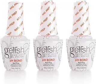 Gelish MINI 9mL Essentials Value Pack – LED/UV Cure, Long-Lasting, Chip-Resistant, Professional Gel Nail Kit for Manicures (pH Bond Trio, Mini)