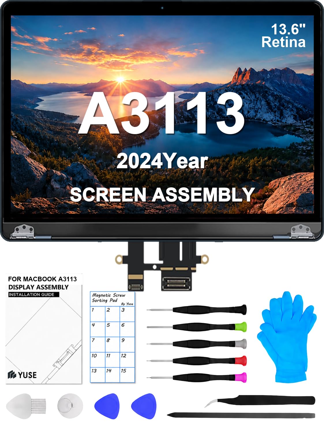 Photo 1 of Dilcmtif MacBook Air 13.6" M3 LCD Screen Assembly (2024)