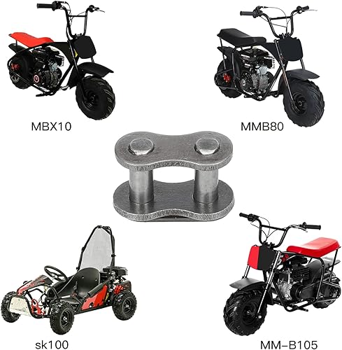 Miniatura 3 de YOXUFA #35 Cadena de rodillos Master Link Conector Link para Coleman CT100U CC100X Baja Doodle Bug DB30 Motovox MBX10 MBX11 Monster Moto Mega Moto