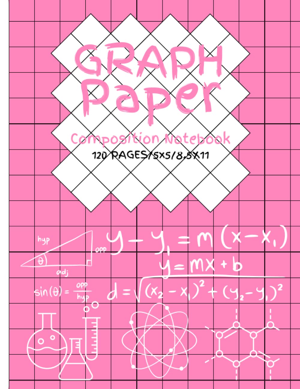 Pink Graph Paper Composition Notebook 5x5 Quad Ruled 120 Pages 8.5 x 11: Math, Science, Architecture, Engineering Notebook for Professionals , Graph ... Grid Paper for Math and Science Students