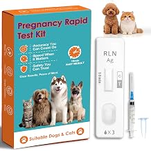Dog & Cat Pregnancy Test Kits Early Blood Screening for Breeding Confirmation, Fast Results for Home & Vet Use, Reliable Pet Health Monitor