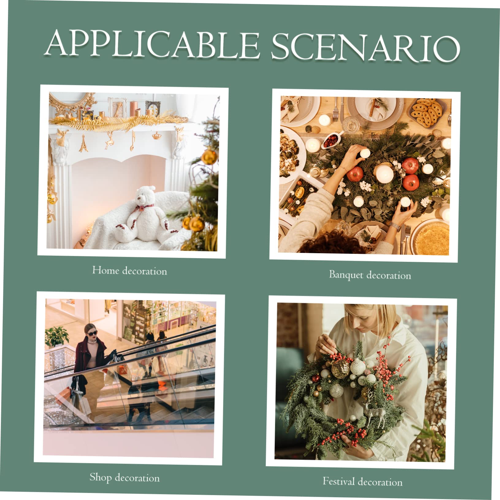 Alipis 5pezzi Campane Natalizie Decorative Ciondolo Per e Decorazioni Festive e Accogliente Per