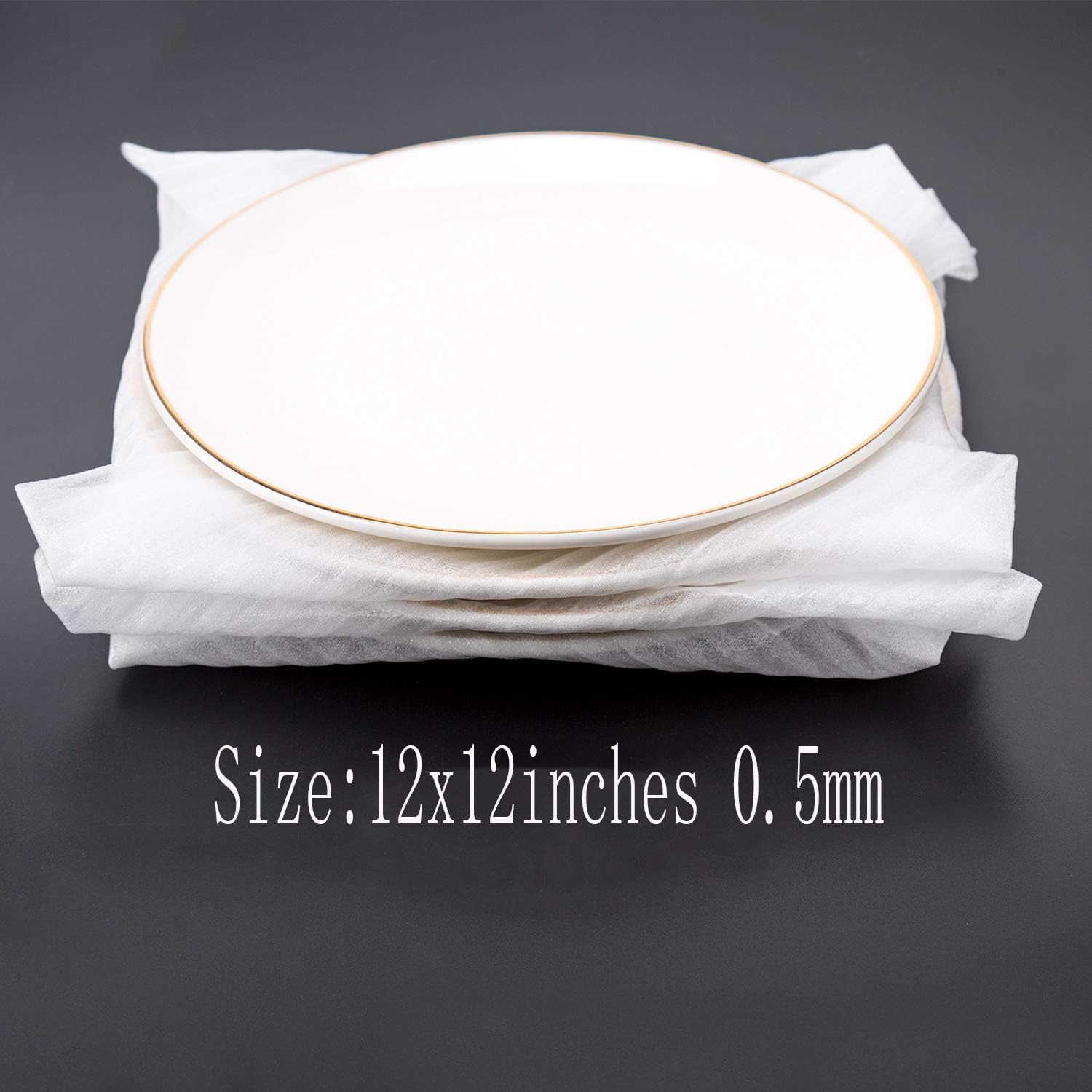 12 x 12 Inches (100 Count) Cushioning Foam Wrap Sheets Moving Supplies Packing Cushion Foam Packing Material for Dishes, Plates, Glasses, Vases, Cups, All Purpose Protection, Storage(Ultra Thin)