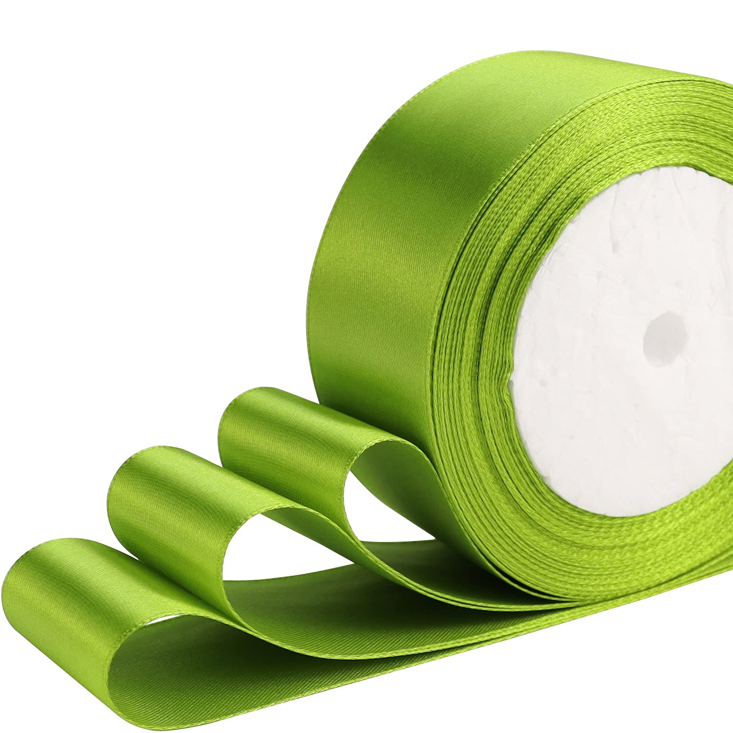 Nsilu 25 Yards 1-1/2 inches Wide Satin Ribbon Suitable for Wedding, Party and Gift Box Packaging Ribbon (Army Green, 1-1/2