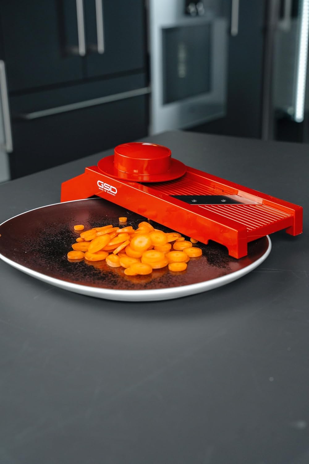 GSD Haushaltsgeräte 30011 G S D Universal 30 011 Vegetable Slicer Stainless Steel Red