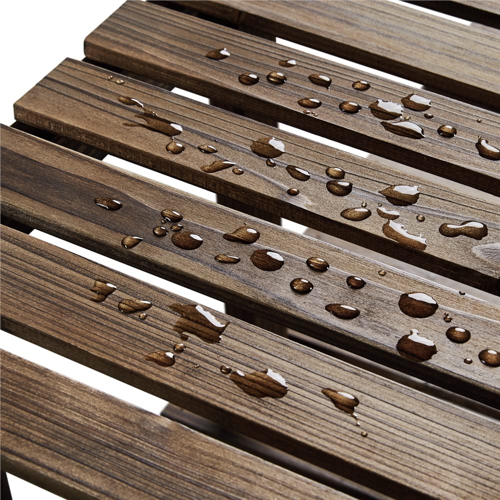 Yaheetech Soporte para Plantas de Madera Maciza Abeto Estantería para Plantas Soporte Macetas de 6 Niveles para Balcón Terraza Patio Interior Exterior Altura 140 cm
