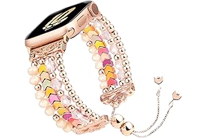 TOMAZON Beaded Bracelet Band for Apple Watch