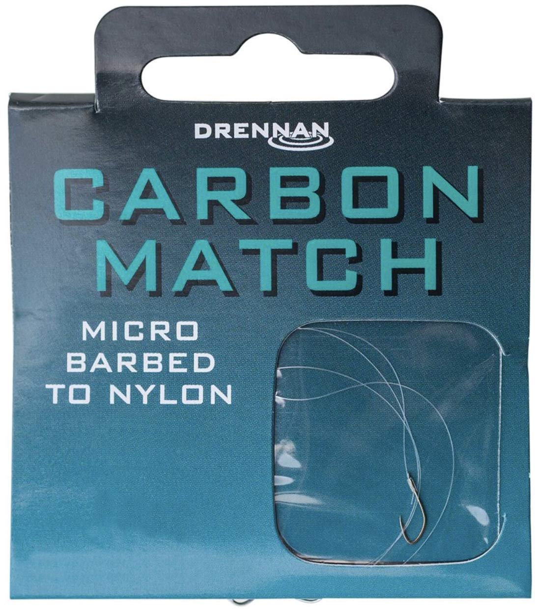 Drennan Carbon Match Hooks To Nylon - Size 18 to 2lb