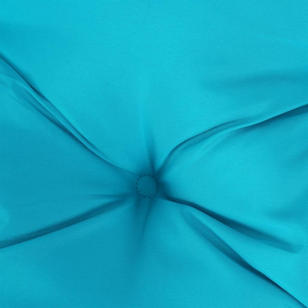 Tomostar Lot de 6 Coussins de Chaise de Jardin, Galette de Chaise Coussin d'assise Extérieur Jardin Turquoise 40x40x7 cm Tissu