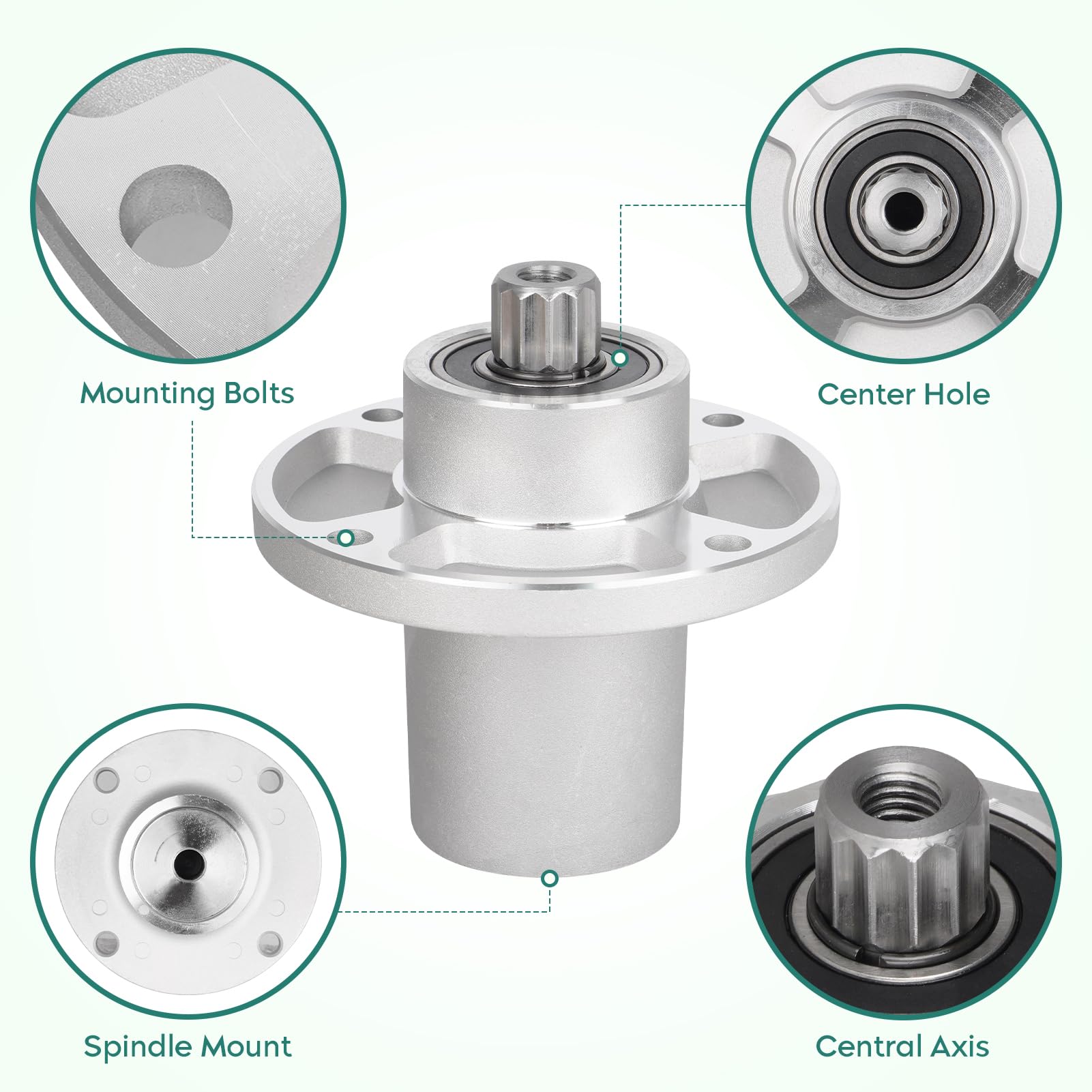 Amazon.com : 3 Pack 601804 Mower Deck Spindle Assembly for Hustler