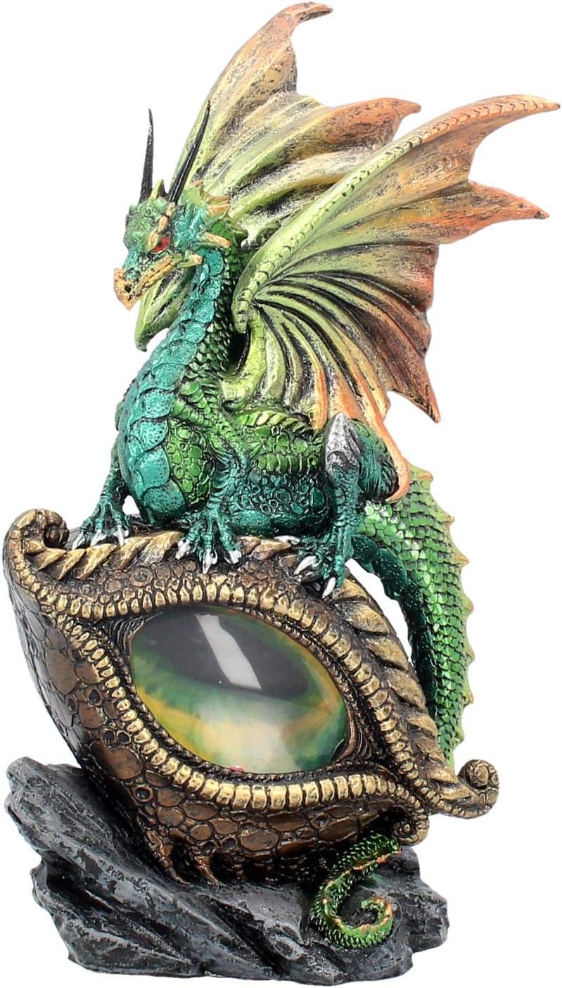 Nemesis Now U2023F6 Eye Of The Dragon Green Figurine 25cm Green, 21cm