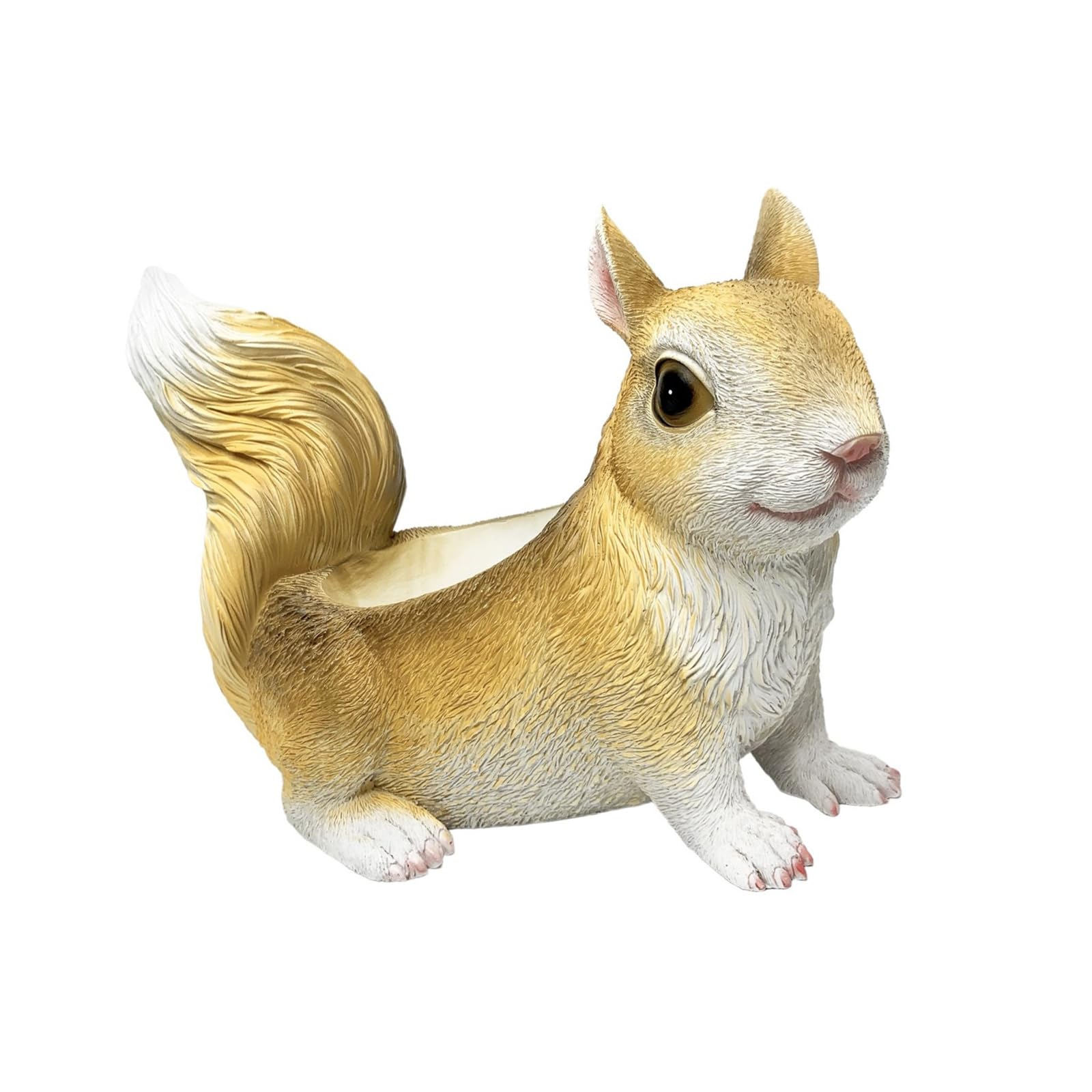 PANGBOER Garden Inspired Squirrel Statue Shaped Resin Organiser for Tabletop Decoration Housewarming Birthday Kitchen Organiser