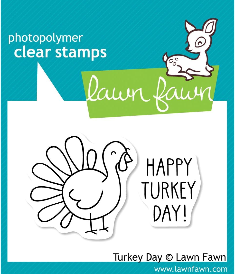 Lawn Fawn Clear Stamps 3"X2" - Turkey Day (Pack of 3 )
