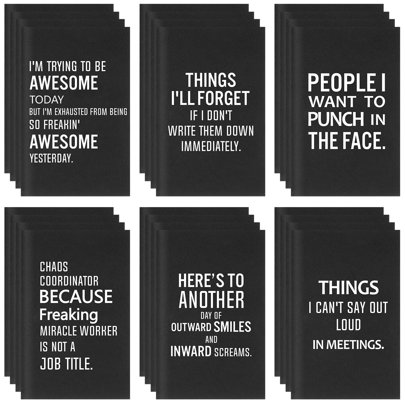 Yeaqee 24 Pad Christmas Employee Gifts Funny Notepads with Sarcastic Sayings Fun Notebooks for Coworker Fun Novelty Humor Note Pad for Office Adult