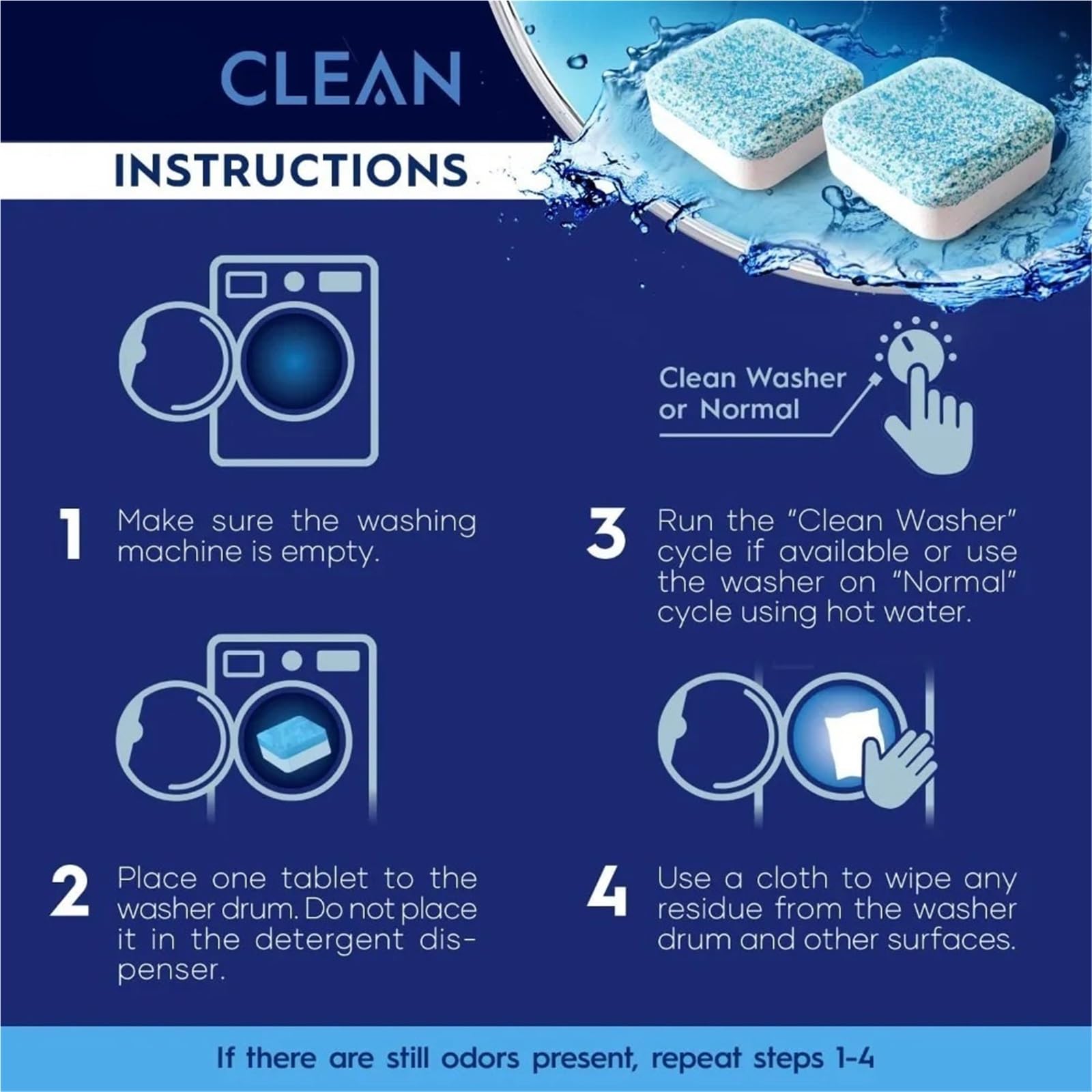 washing machine cleaner tablets Tiefenreiniger Waschmaschinenreiniger