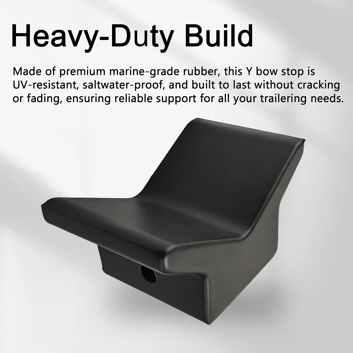 4" Boat Trailer V Bow Stop Rubber V Bow Stop fits 4" Bracket with 1/2" Shaft