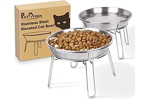 Elevated Stainless Steel Cat Bowl