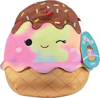 Squishmallows Original 8-Inch Glady The Rainbow Ice Cream - Official Jazwares Plush - Collectible Soft & Squishy Food Stuf...