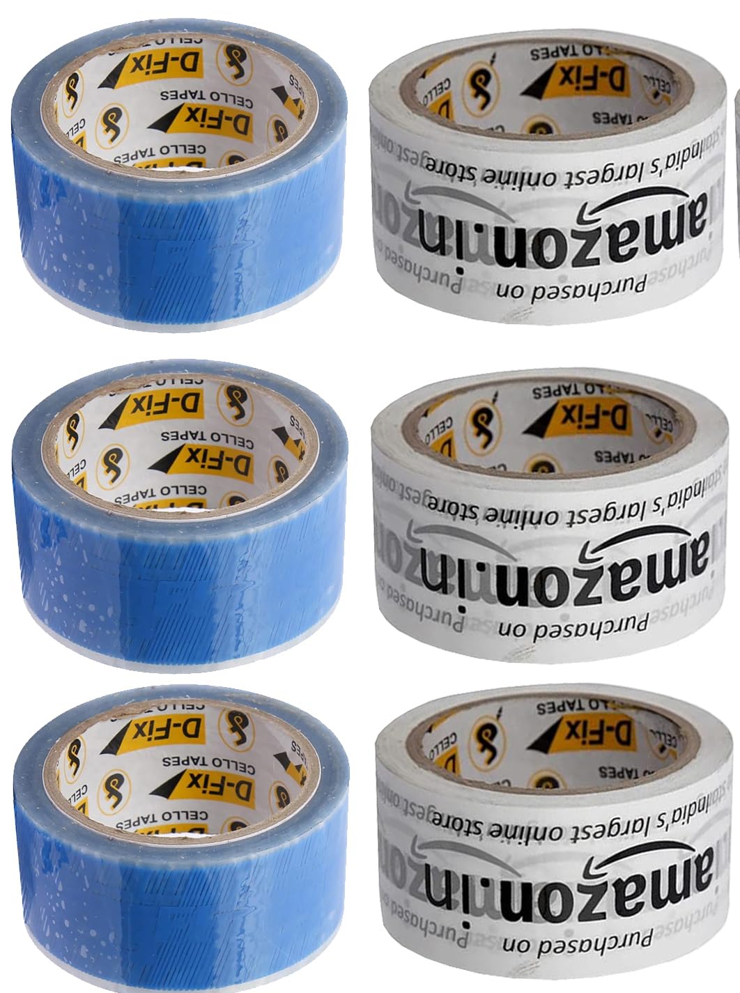 D-fix® 6 Rolls, Per Pack Self Adhesive Amazon Printed and Flip kart printed Packing Cello Tape - 65 Meters in Length - 48mm Width, BOPP Industrial Packaging Tape for E-Commerce Box Packing (B0CKZB6J1D) Amazon Price History, Amazon Price Tracker