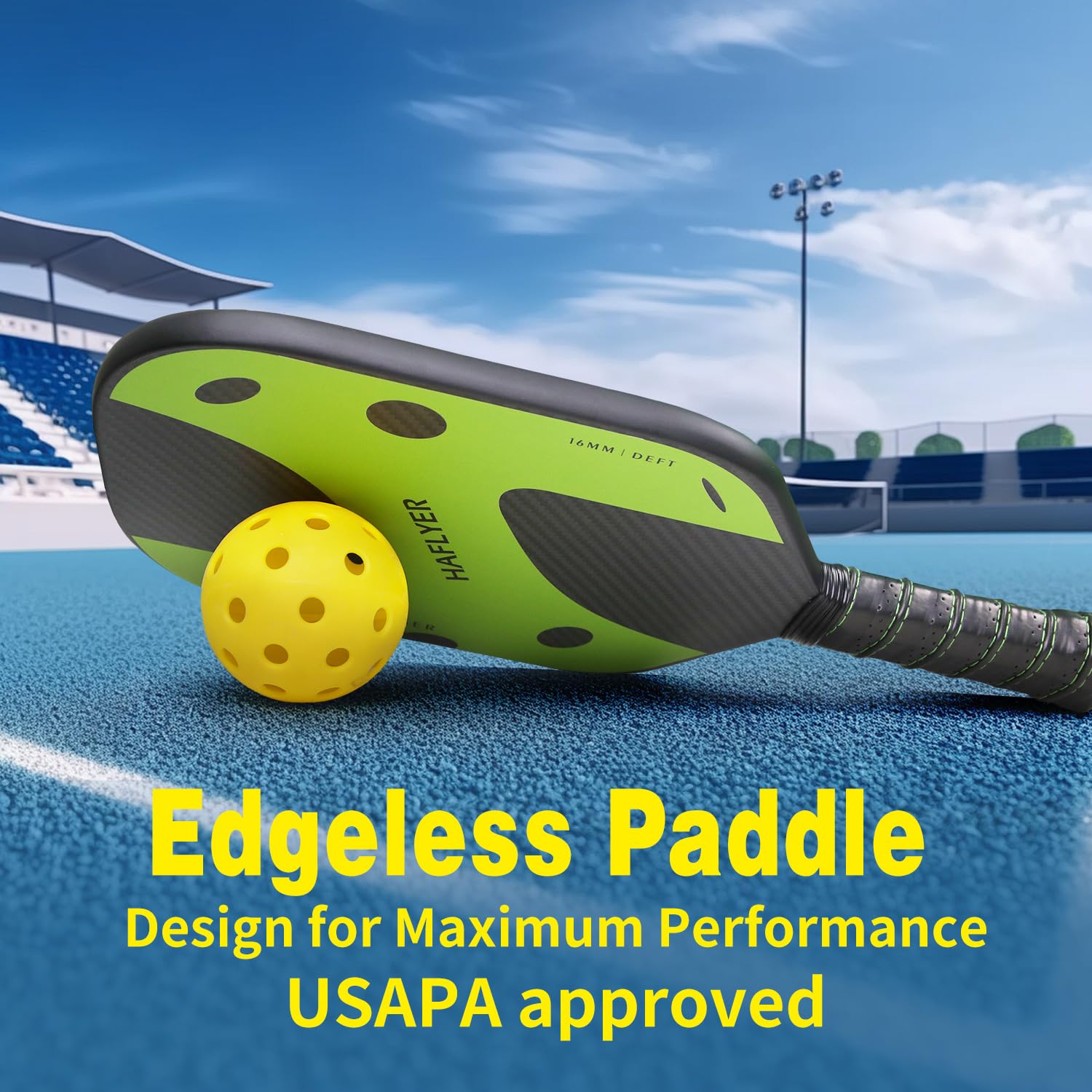 Amazon.co.jp: USAPA承認のカーボンファイバーピックルボールパドル