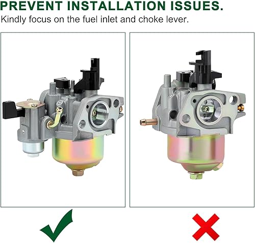 Miniatura 4 de Carburador GX200 GX160 para Honda GX 160 GX 200 5.5HP 6.5 HP Motor Reemplaza 16100-ZH8-W61 16100-ZE1-814 16100-ZE1-825 Honda GX 200 carburador