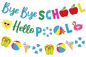 Goodbye School Hello Pool Banner