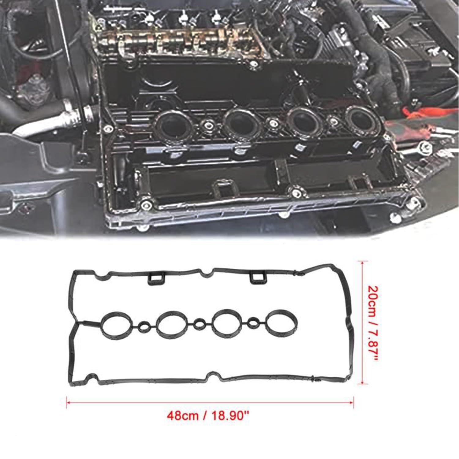 Engine Valve Cover W/Gasket For Chevrolet Aveo Cruze Lacetti Opel Daewoo Nexia F16D3 1.6L 25192208 25185117 25185123 96469203 - 34