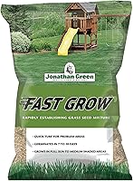 Jonathan Green Fast Grow Grass Seed 3 lb - Germinates 7-14 Days, Covers 1500 Sq Ft Sun & Shade Turf