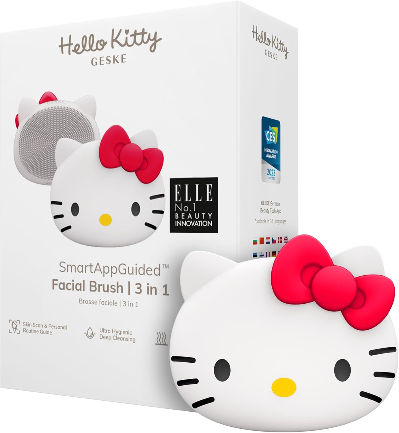 Amazon.com: GESKE x Hello Kitty SmartAppGuided™ Facial Brush | 3 in 1 ...