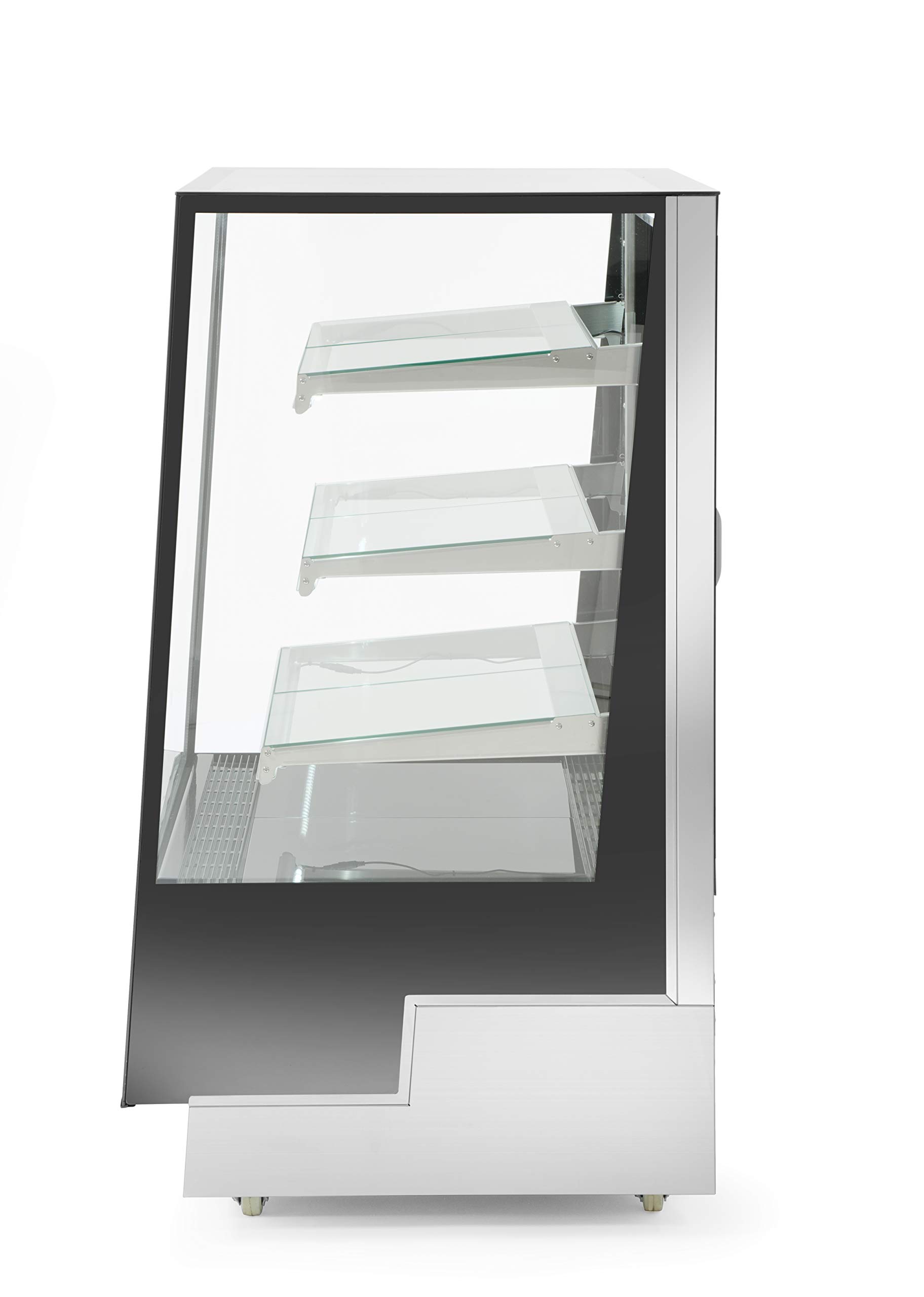 HENDI Vitrinas expositoras refrigeradas con 3 baldas inclinadas - 300 L - 230V / 480W - 650x805x(H)1445 mm