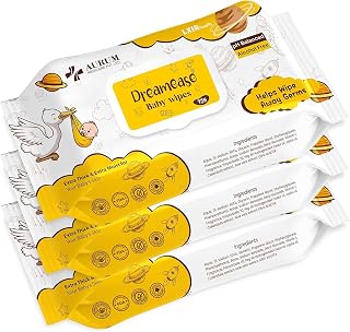 Dreamease Baby Wipes, pH Balanced, Alcohol Free, 99% Pure Water and Soft Cotton, Extra Thick and Moist, 320 Count Price In India