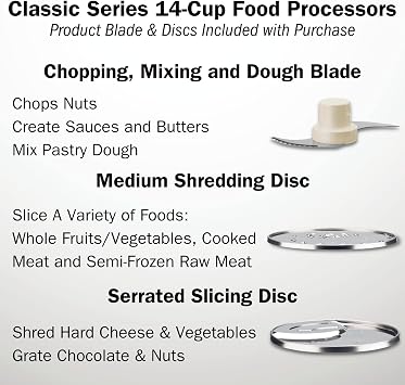Cuisinart Food Processor 14-Cup Vegetable Chopper for Mincing, Dicing, Shredding, Puree & Kneading Dough, Stainless Steel, DFP-14BCNY & Baking Sheet, 17 Inch Sheet Pan for Baking, Bronze, AMB-17BSBZ