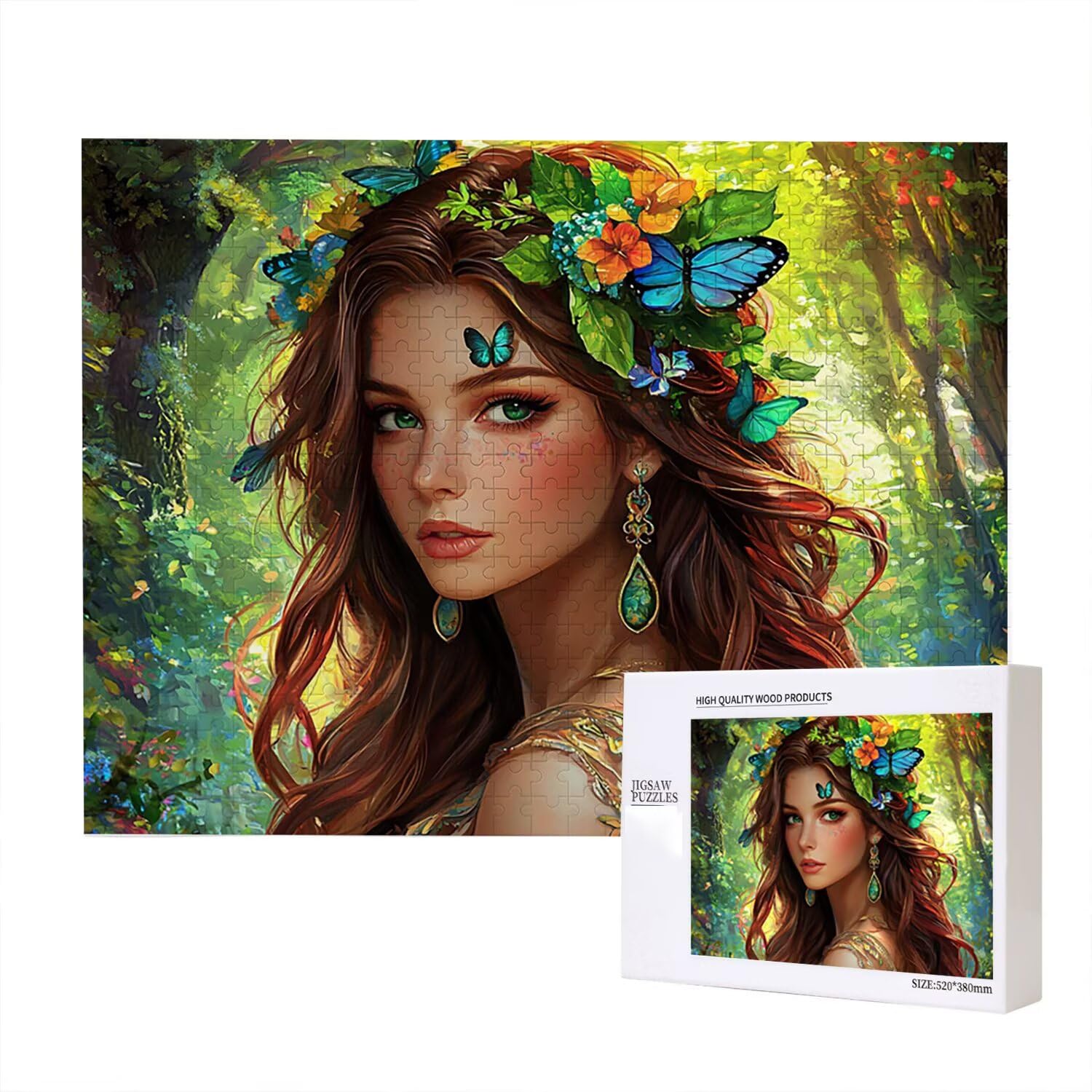 Jigsaw Puzzle, 6000 Pezzi Puzzle Classici, Foresta Delle Donne Puzzle Rilassamento Intelligence, Mpossibile Difficile Puzzle Impegnativo per Adulti Puzzle Gioco Familiare, Regalo per Amore fr0-370